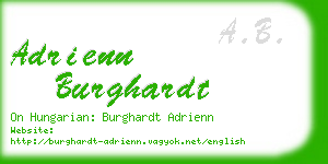 adrienn burghardt business card